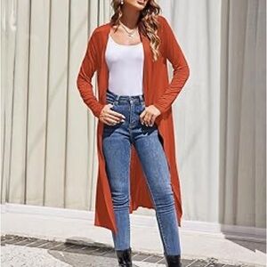 Windsor Rust Long Cardigan